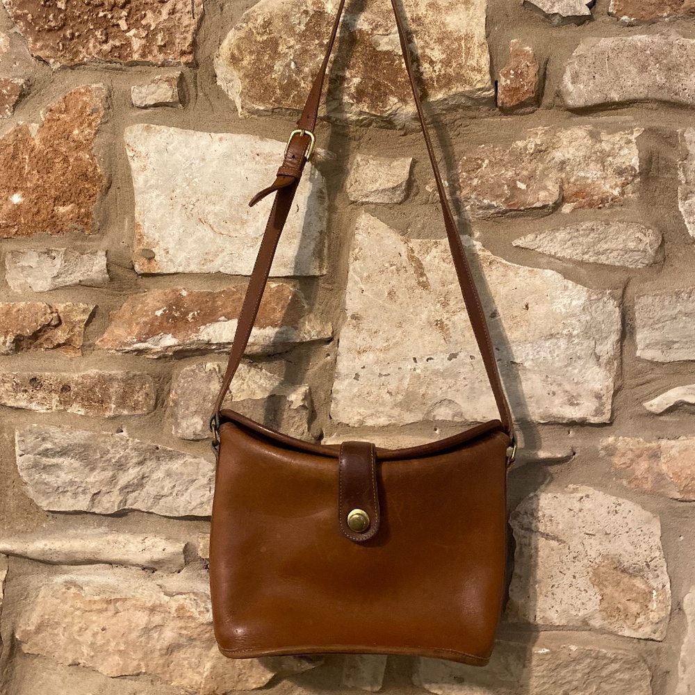 Vintage Leather Coach Nottingham Bag